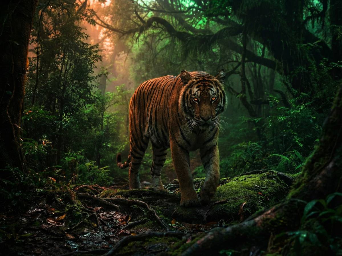 17c一起草蘑菇视频-孟加拉虎丛林巡视